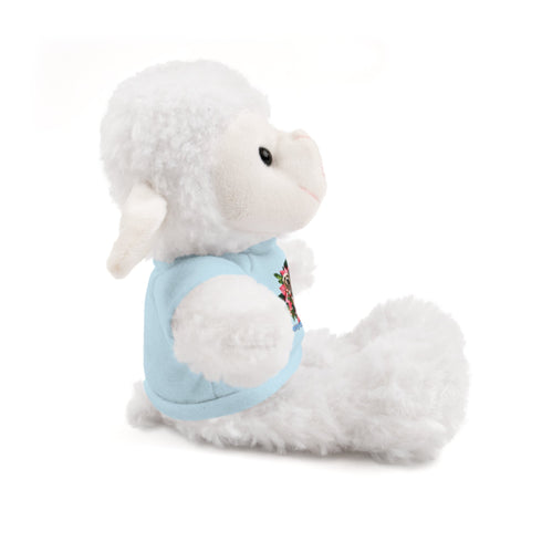 Custom Photo Festive Poinsettia Stuffed Animals with Tee
